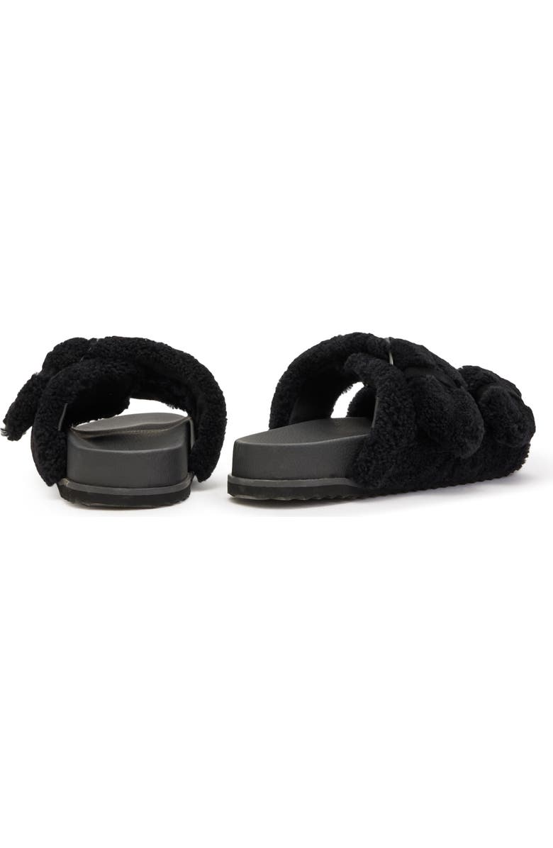 AllSaints Sian Genuine Shearling Sandal, Alternate, color,