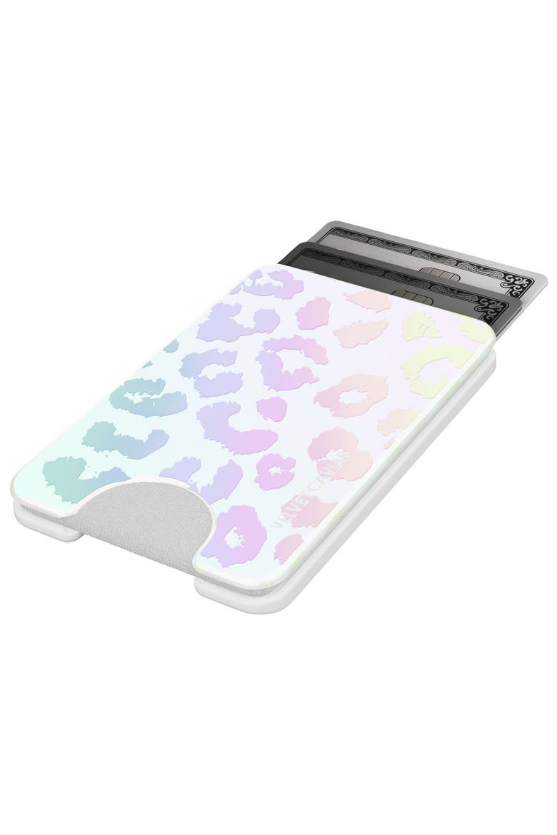 Magnetic Phone Wallet, Alternate, color, White Multicolor