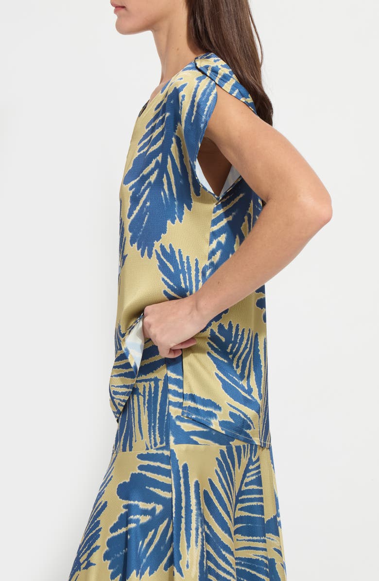 Lysse Catriona Tulip Sleeve Hammered Satin Top, Alternate, color,