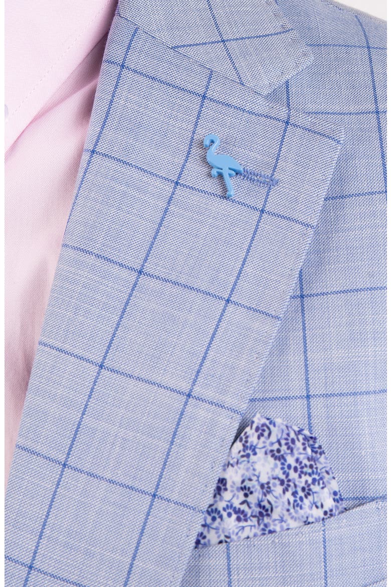 Mini Windowpane Sport Coat, Alternate, color, LIGHT BLUE