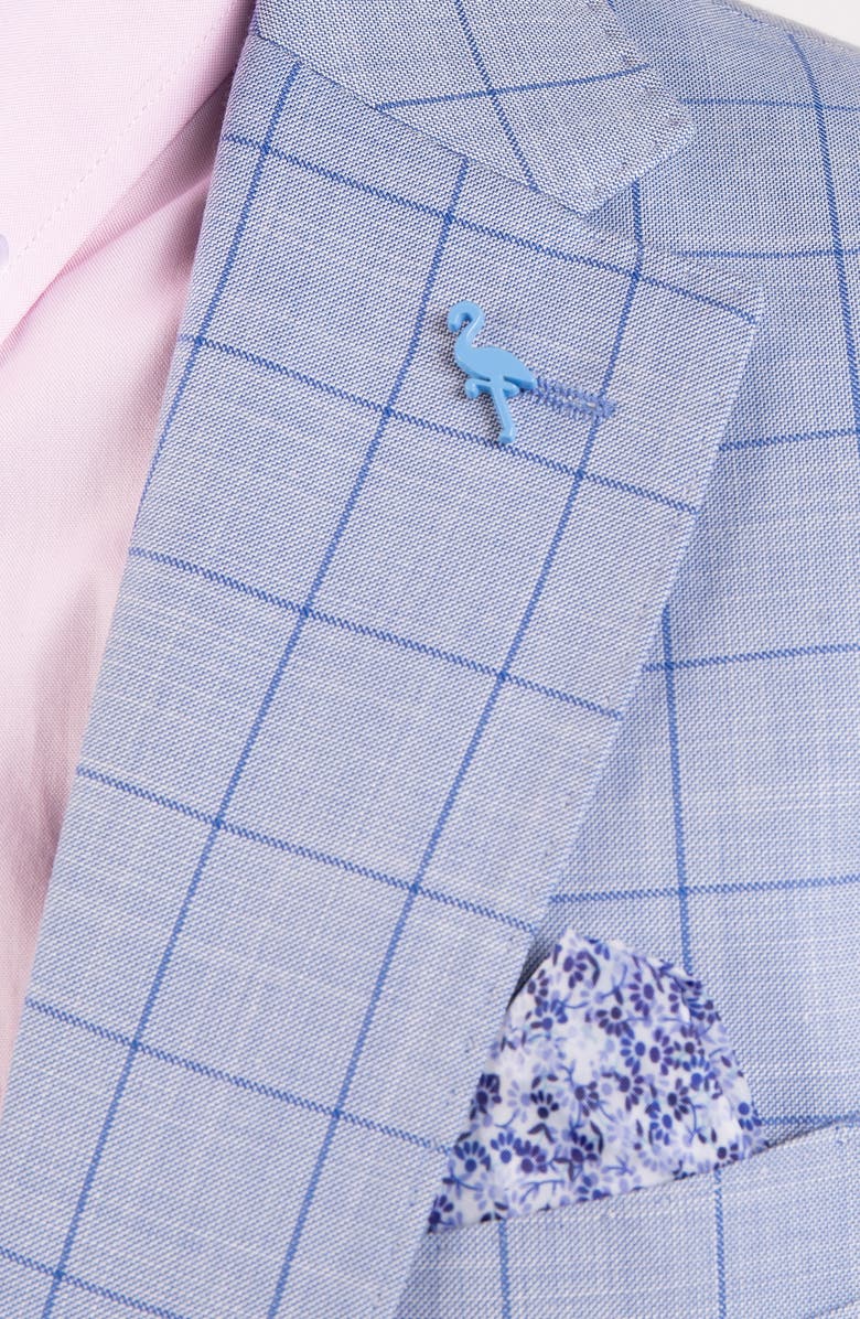 TailorByrd Mini Windowpane Sport Coat, Alternate, color, Light Blue