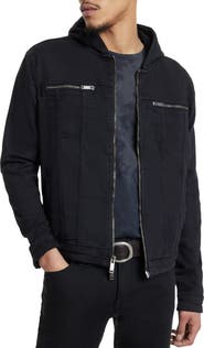 John Varvatos Scotty Hooded Trucker Jacket