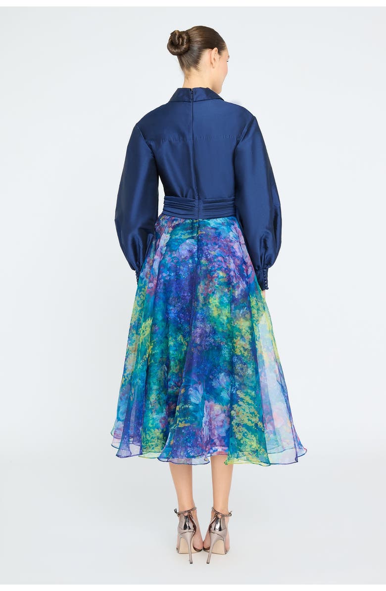 Theia Mary Shirt Dress, Alternate, color, Navy