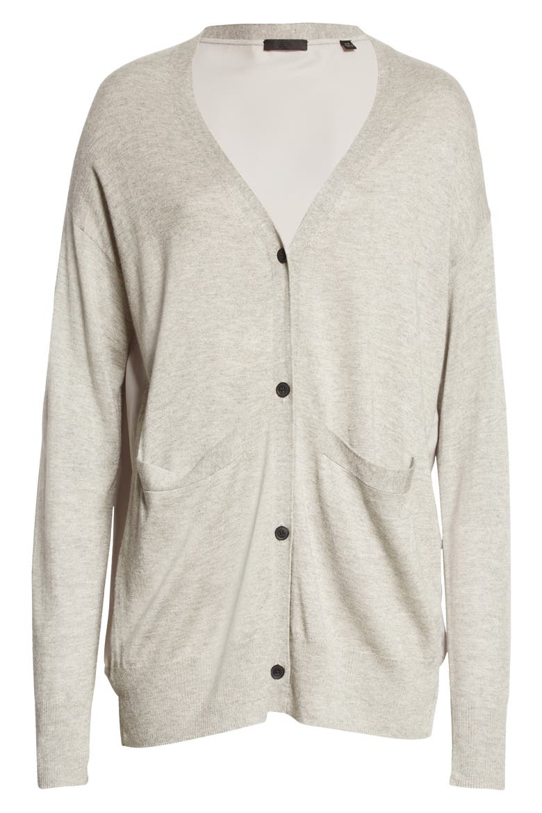 Silk & Cashmere Cardigan, Alternate, color, VAPOR