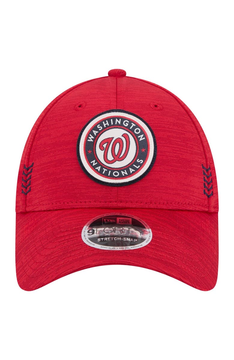 New Era Men's New Era Red Washington Nationals 2024 Clubhouse 9FORTY Adjustable Hat, Alternate, color, Red