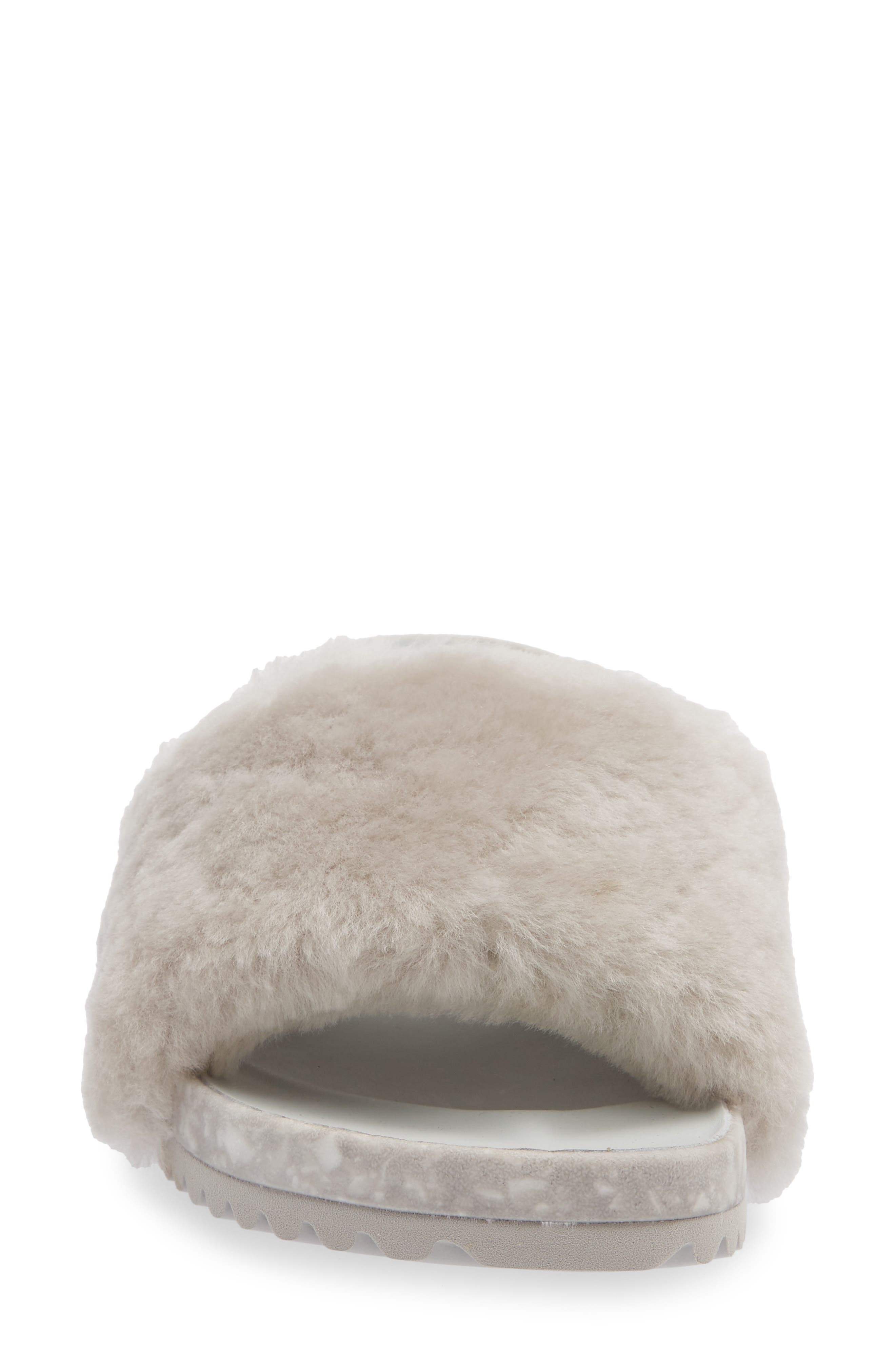 San Ysidro Genuine Shearling Slide Sandal, Alternate, color, CLOUDY GRAY