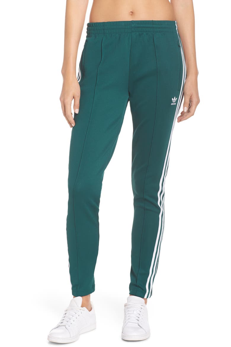 adidas SST Track Pants, Main, color, COLLEGIATE GREEN