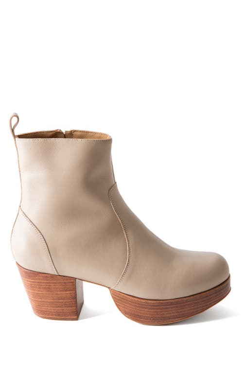 Fortress Charli Platform Clog Boot In Sand