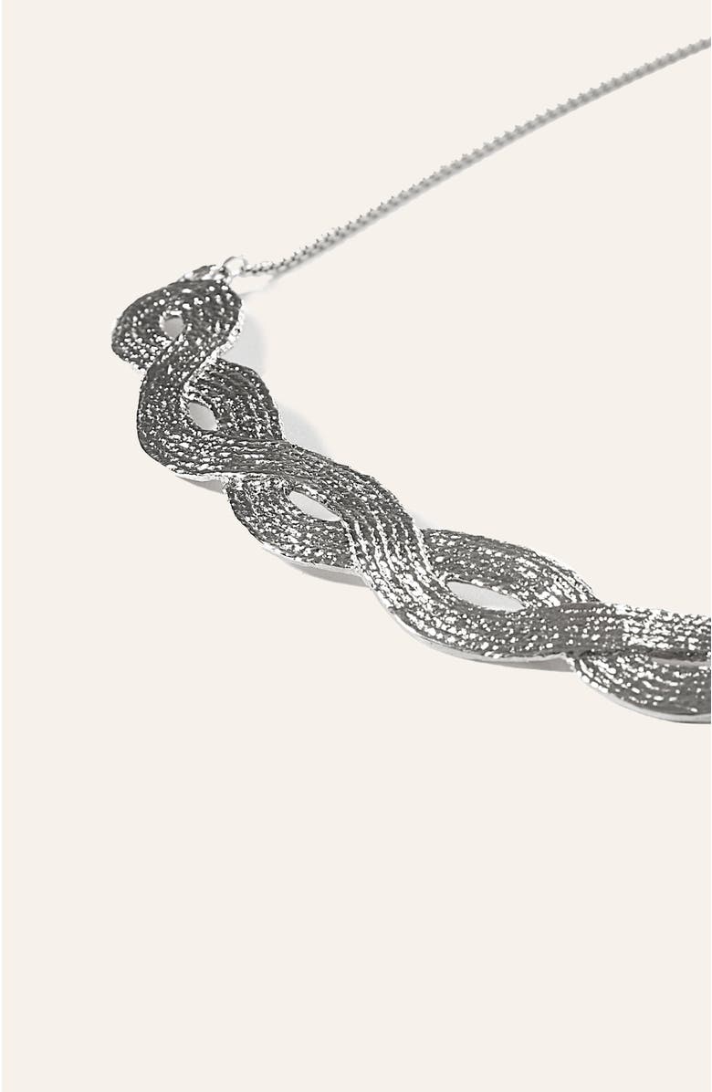 COG Braid Pendant - Sterling Silver, Alternate, color,