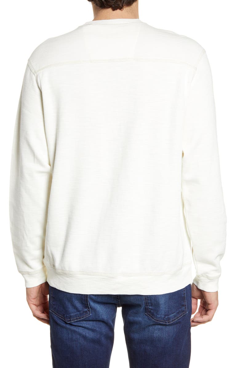 Tommy Bahama Tomma Bahama Tobago Bay Crewneck Sweatshirt, Alternate, color, Coconut