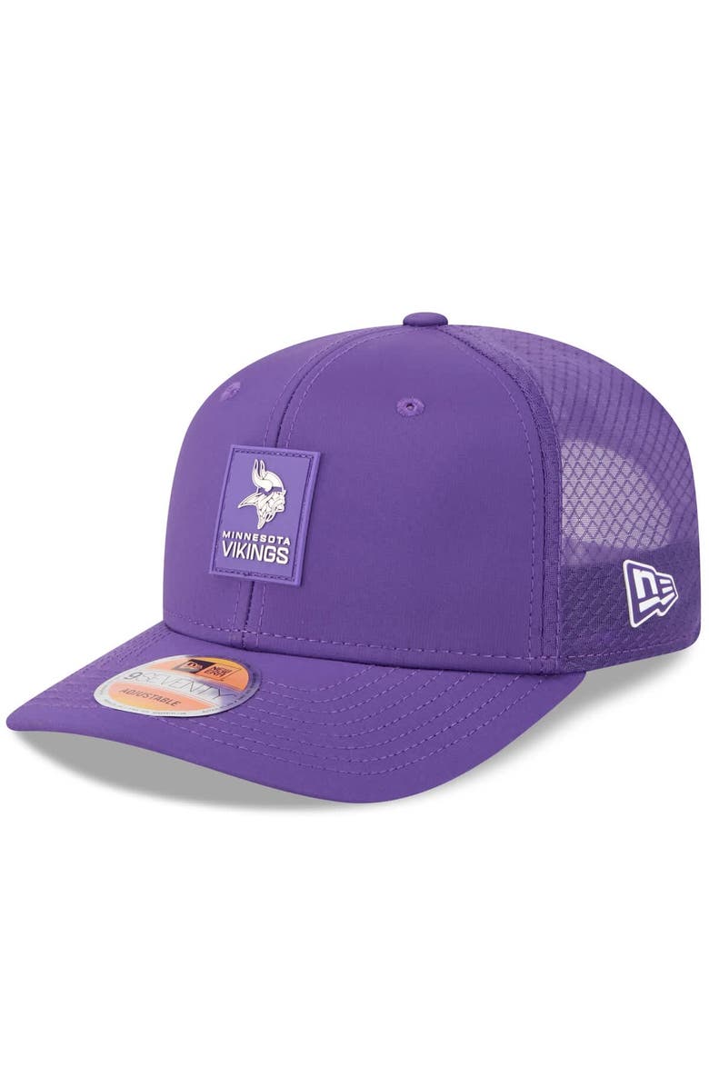 New Era Men's New Era Purple Minnesota Vikings 2025 Sideline  9SEVENTY Trucker Adjustable Hat, Main, color, 