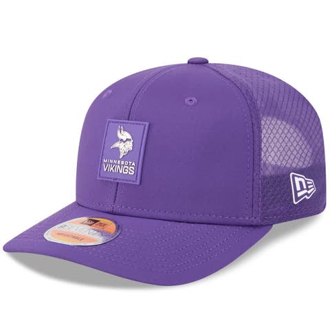 Men
s New Era Purple Minnesota Vikings 2025 Sideline  9SEVENTY Trucker Adjustable Hat