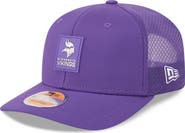 New Era Men's New Era Purple Minnesota Vikings 2025 Sideline 9SEVENTY Trucker Adjustable Hat