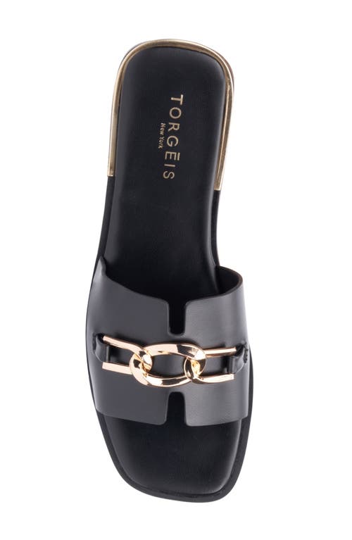 TORGEIS TORGEIS TABITHA CHAIN BIT SLIDE SANDAL 