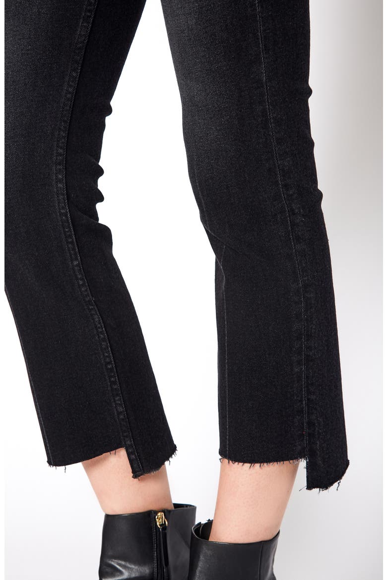 Farrah High Waist Step Hem Crop Kick Flare Jeans, Alternate, color, RHINO