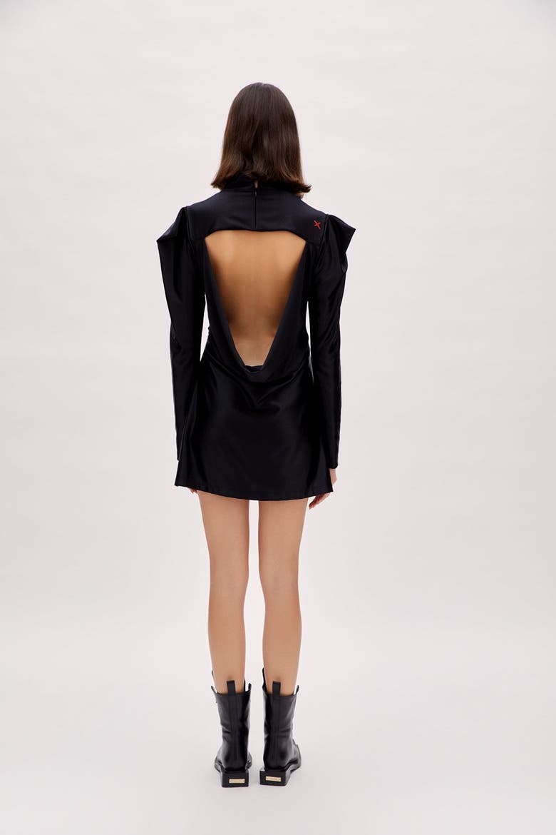 Cotton Sin Dress, Alternate, color, BLACK