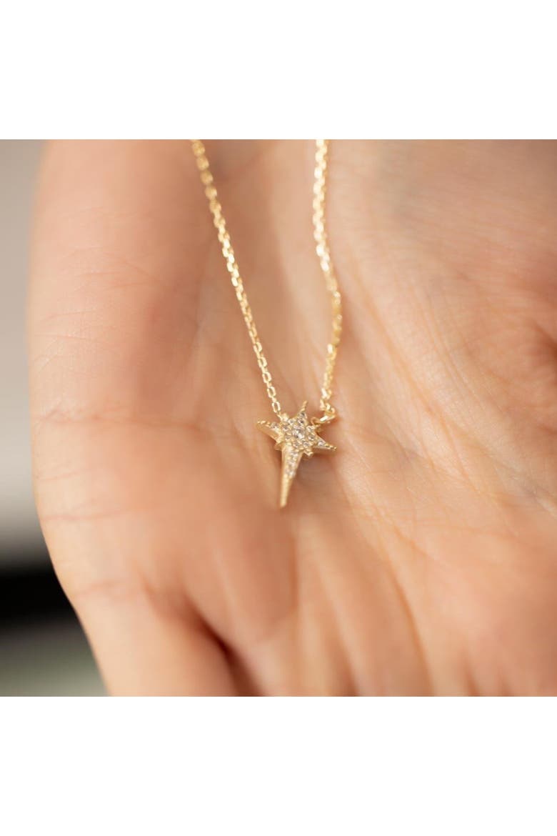 Northern Star Polaris Sterling Silver Necklace, Alternate, color, Gold