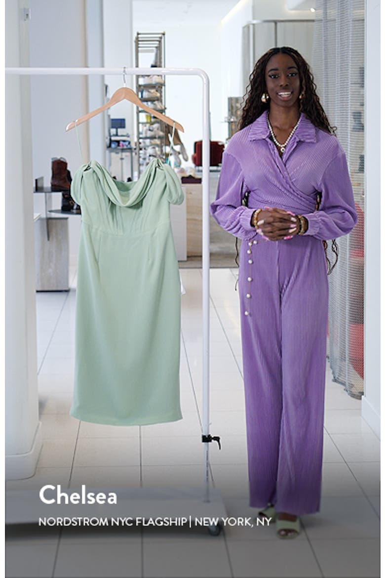 Vickie Off the Shoulder Midi Corset Dress video