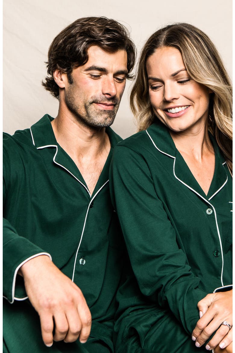 Classic Pima Cotton Pajamas, Alternate, color, GREEN
