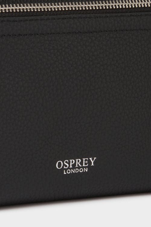 Osprey London The Stella Leather Crossbody Bag In Black