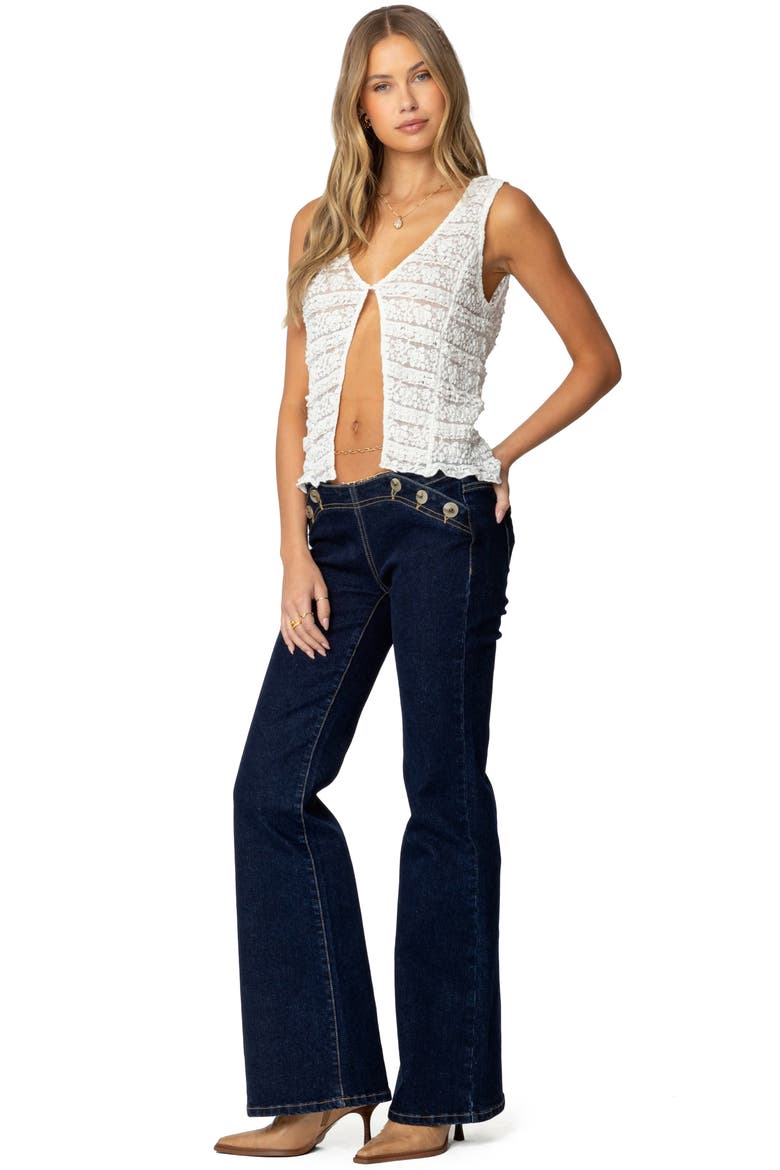 Alison Low Rise Flare Jeans, Alternate, color, BLUE