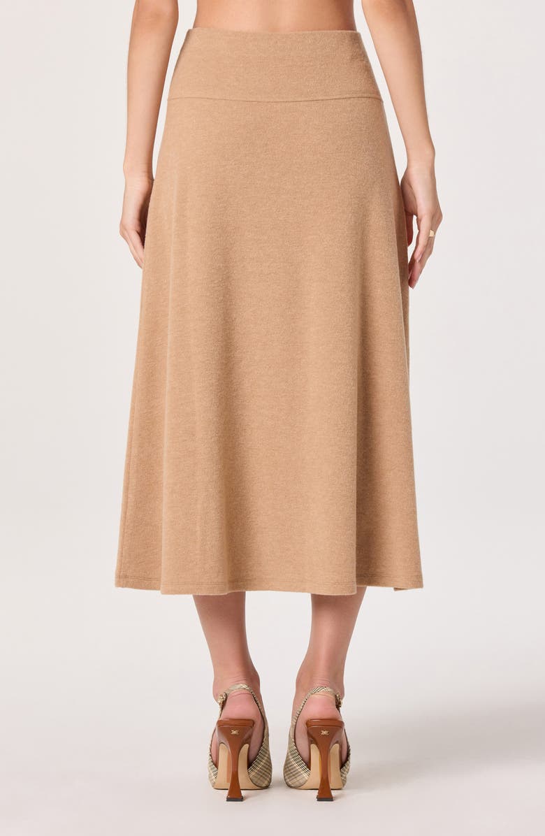 ASTR the Label Knit Midi Skirt, Alternate, color, Tan