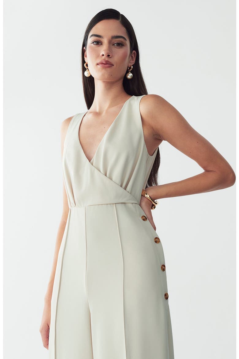 Justina Jumpsuit, Alternate, color, Bone