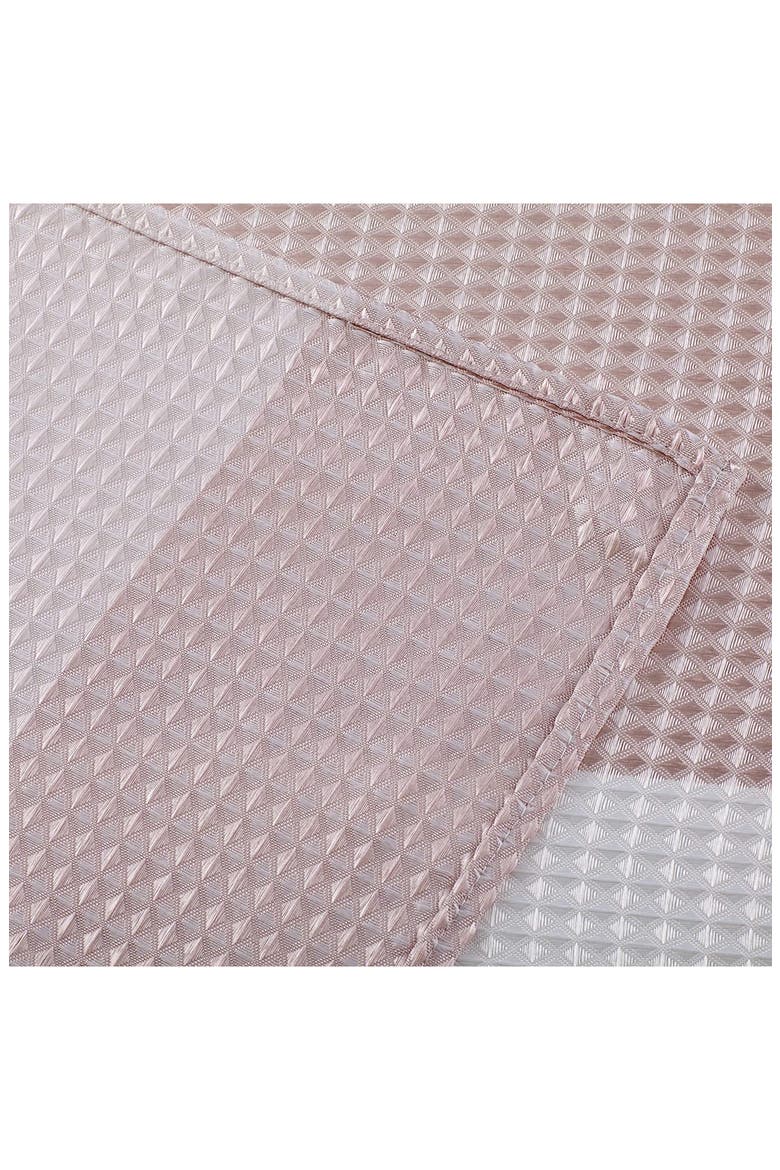 Shades Ombré Waffle Texture Shower Curtain, Alternate, color, BLUSH