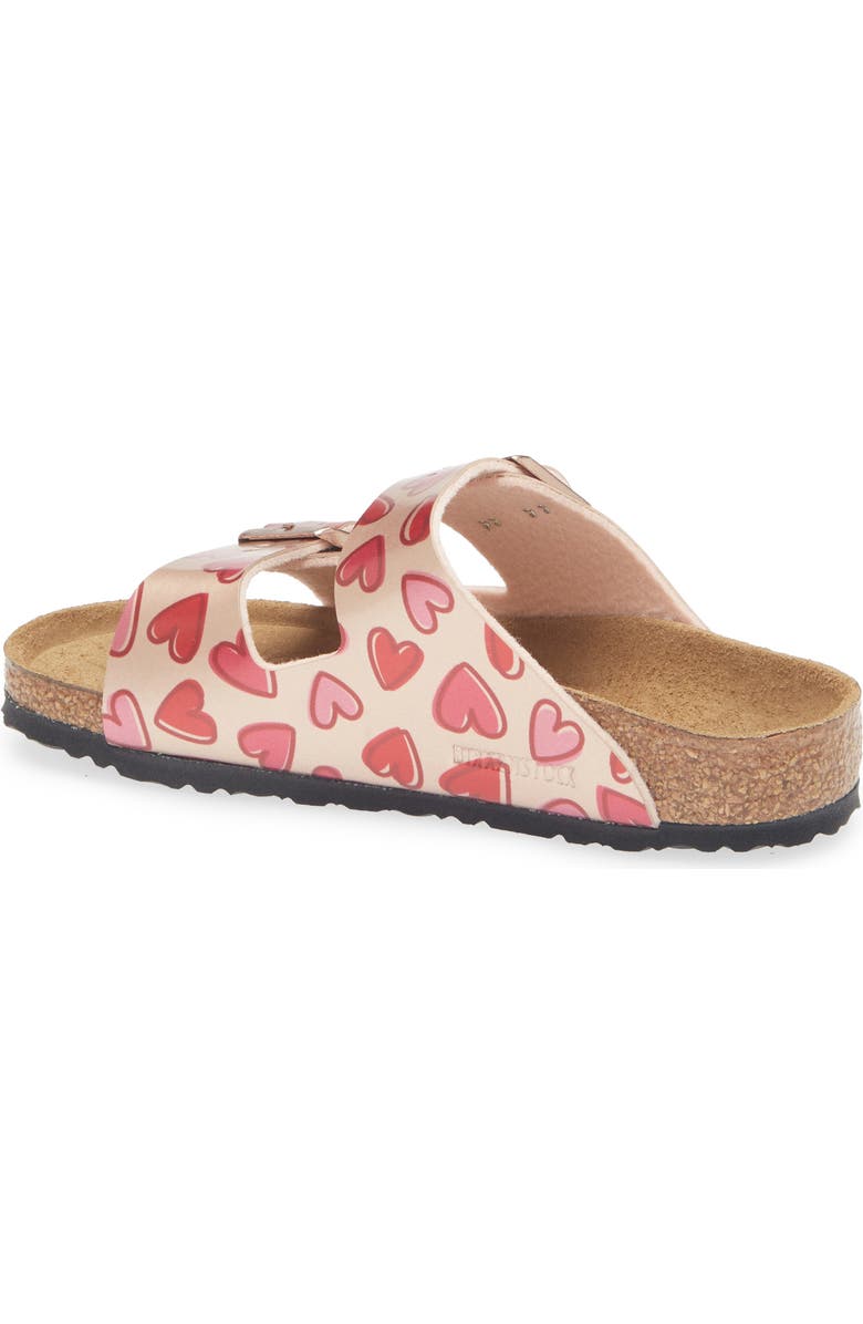 Birkenstock Kids' Arizona Slide Sandal, Alternate, color, Copper Metallic