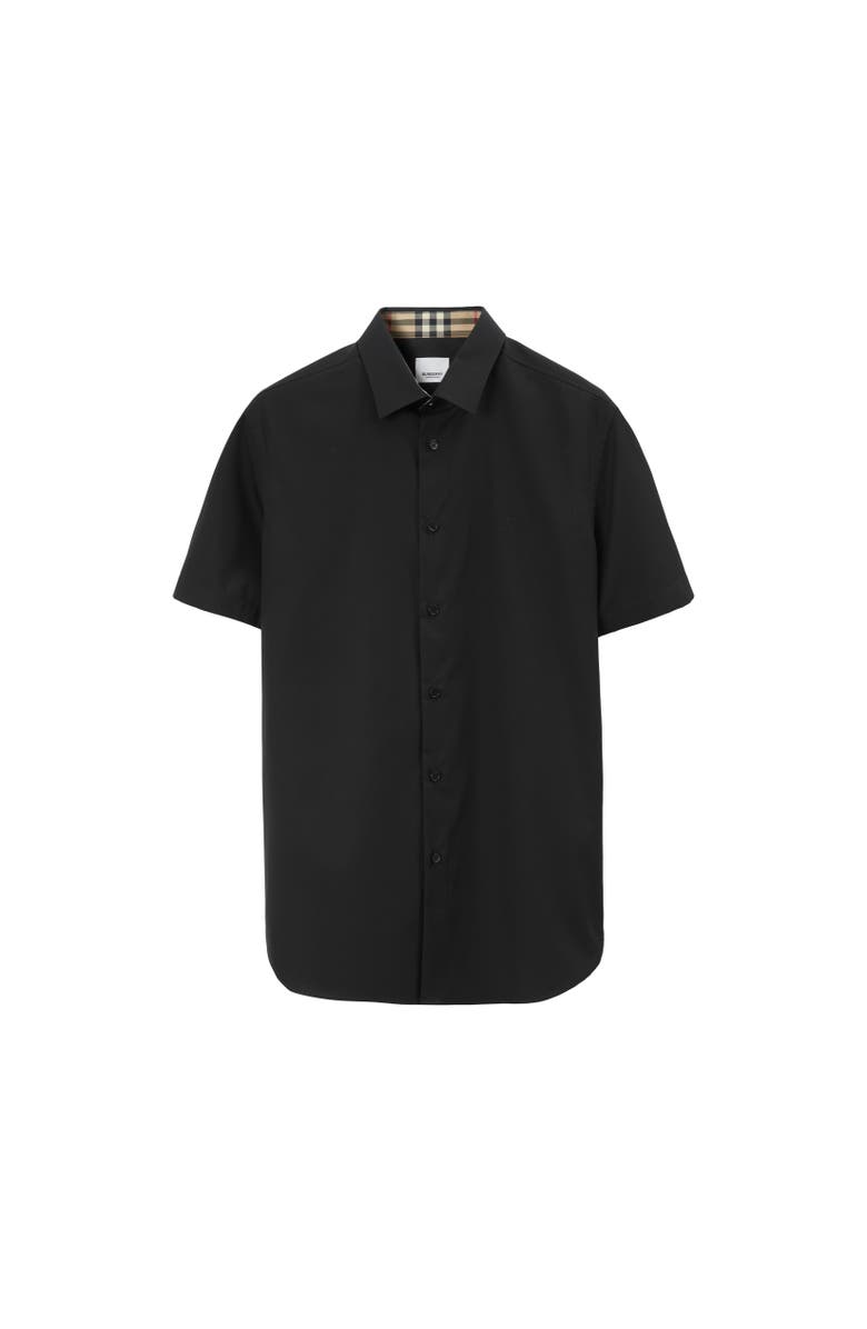 Burberry Slim Fit Stretch Cotton Shirt, Alternate, color, 
