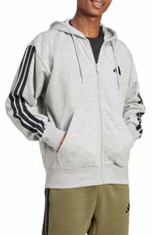 adidas Essential 3-Stripes Fleece Hoodie