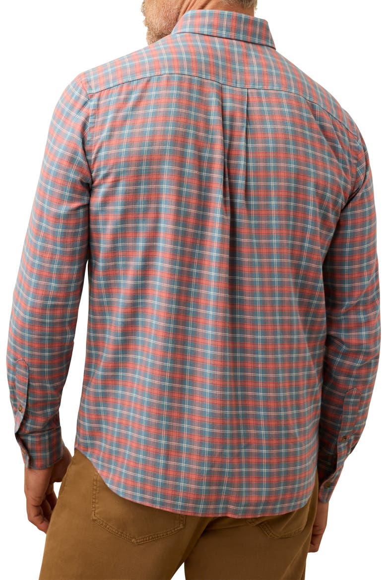 Movement Brushed Button-Up Shirt, Alternate, color, BLUE SIERRA PLAID