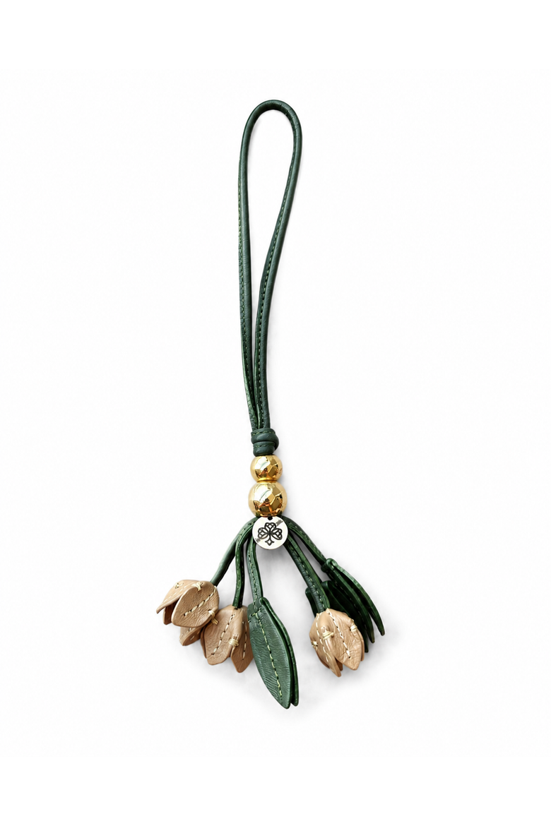 Harvest Leather Purse Charm, Main, color, Honey