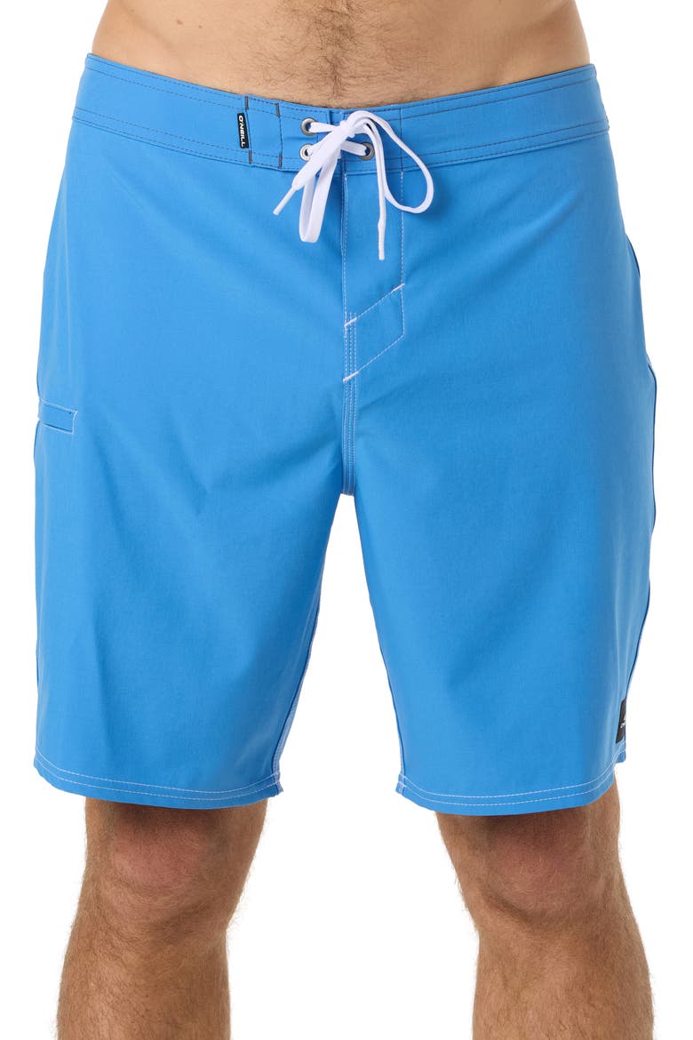 Hyperfreak Heat Solid Board Shorts, Main, color, BLUE