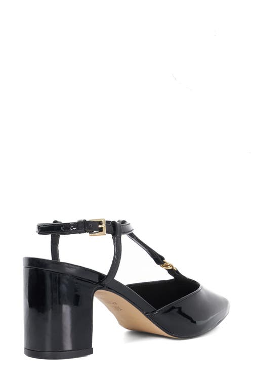 Dune London Dominate T-strap Pump In Black