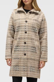 NVLT Eyelash Knit Knee Length Coat