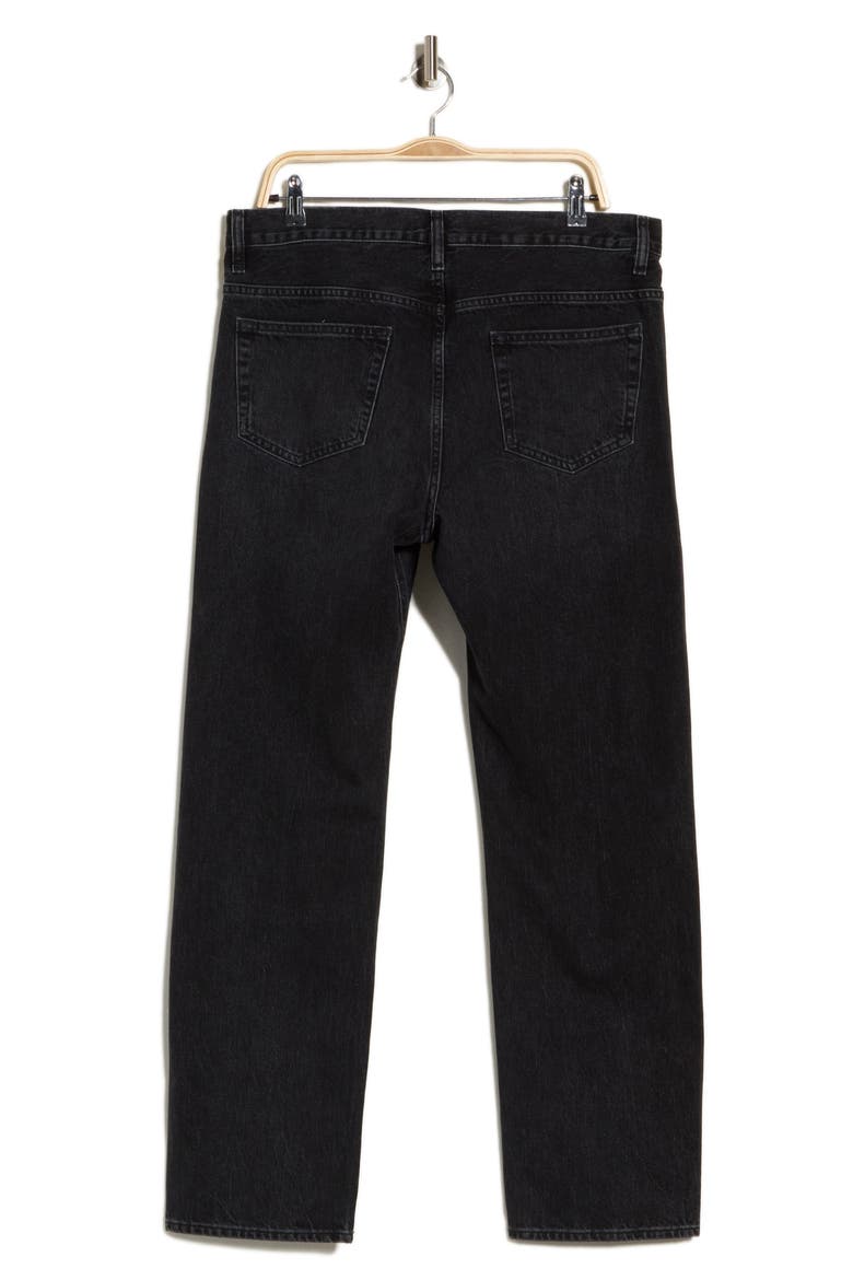 The Straight Leg Jeans, Alternate, color, WASHED BLACK