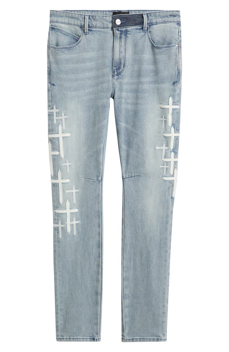 RtA Bryant Stretch Denim Skinny Jeans, Main, color, 