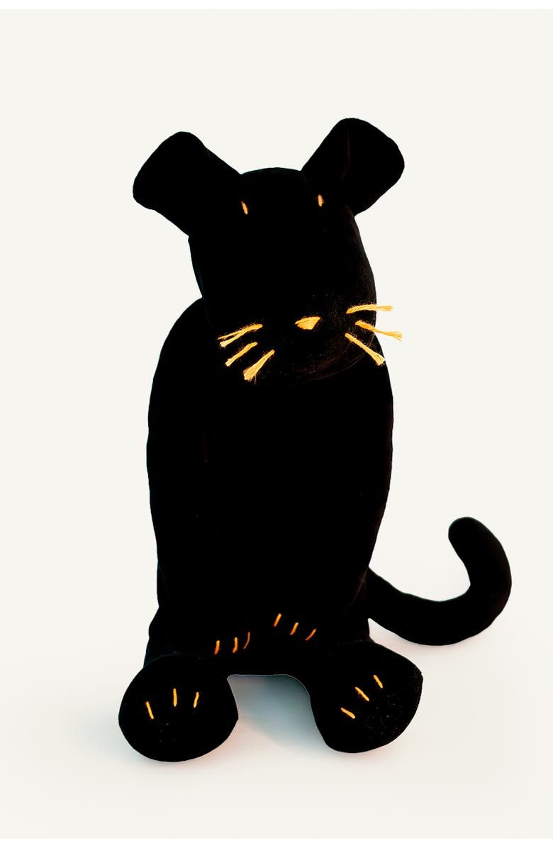 ADADA Indira, the black panther stuffed animal, Alternate, color, Black