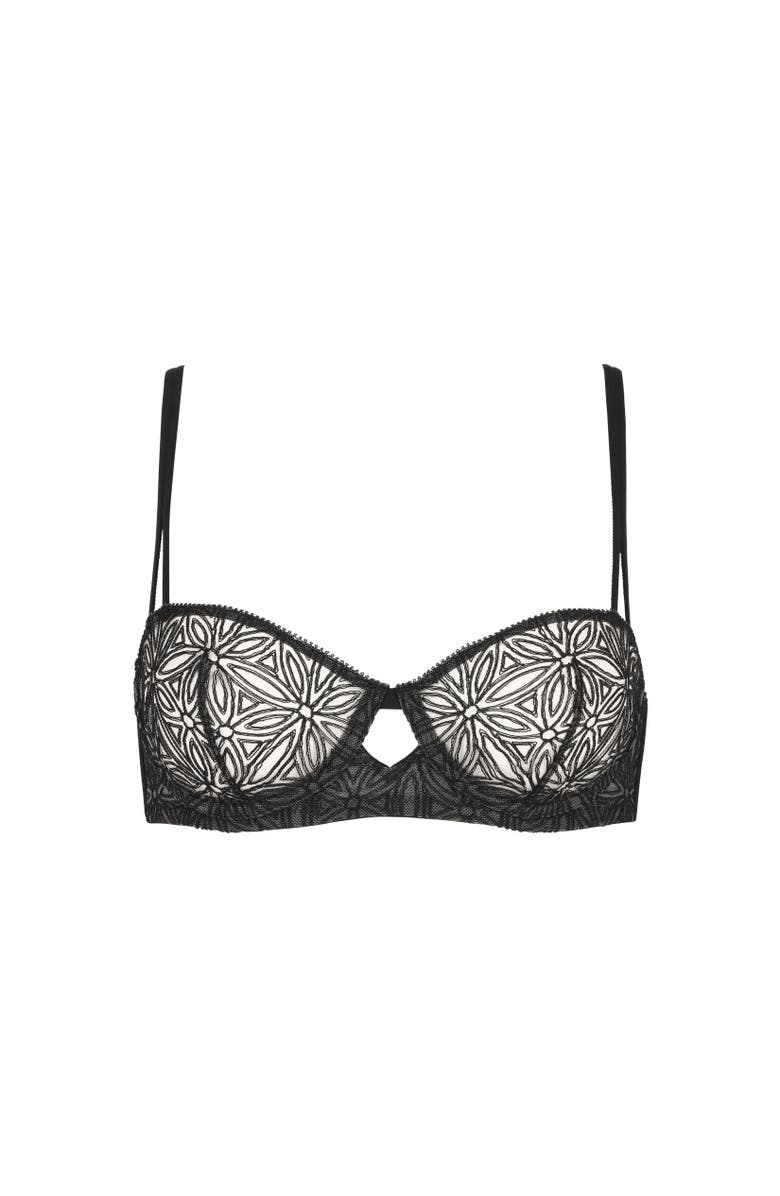 Huit Infini Underwire Bra, Alternate, color, Black