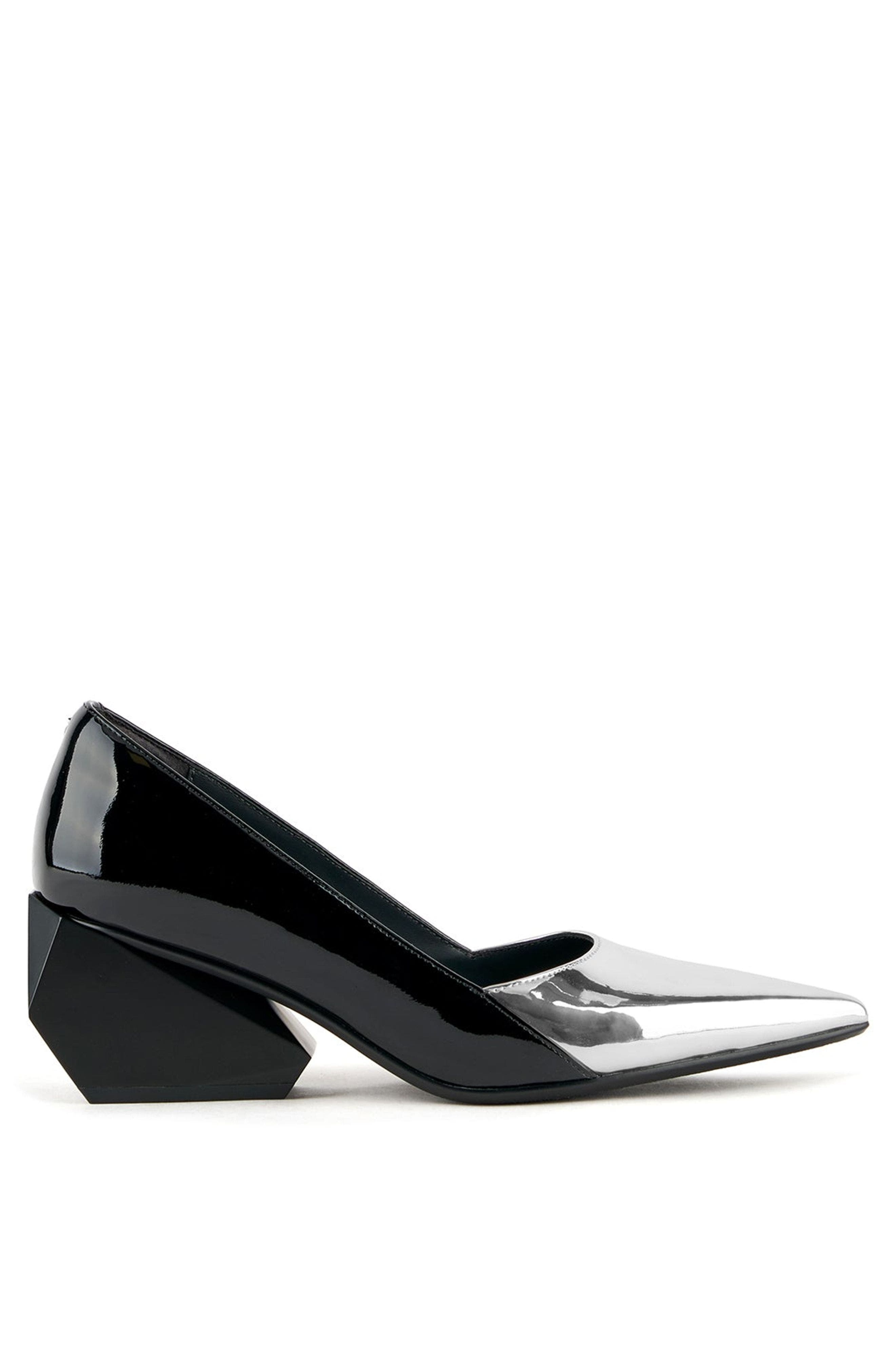 United Nude Ricky Pump Mid, Main, color, Silver + Black