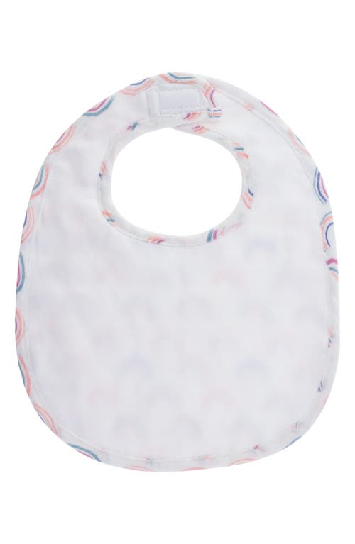 Stephen Joseph 2-pack Cotton Muslin Bibs & Silicone Spoon Set In Pink