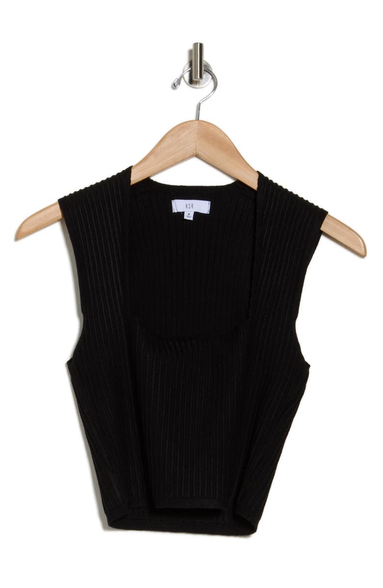 NSR Square Neck Sleeveless Knit Top, Alternate, color, 