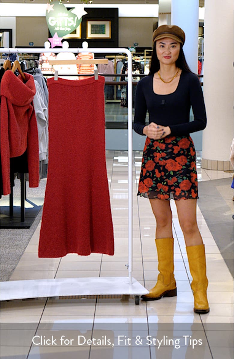 Ruby Flute Rib Maxi Skirt, sales video thumbnail