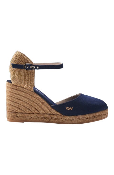 Satuna Canvas Espadrille Wedges