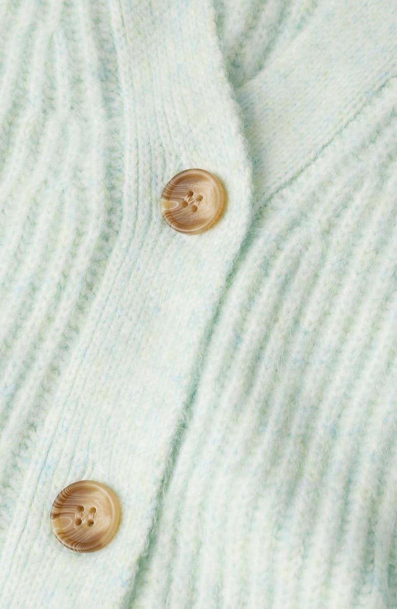 MANGO Ribbed Crop Cardigan, Alternate, color,