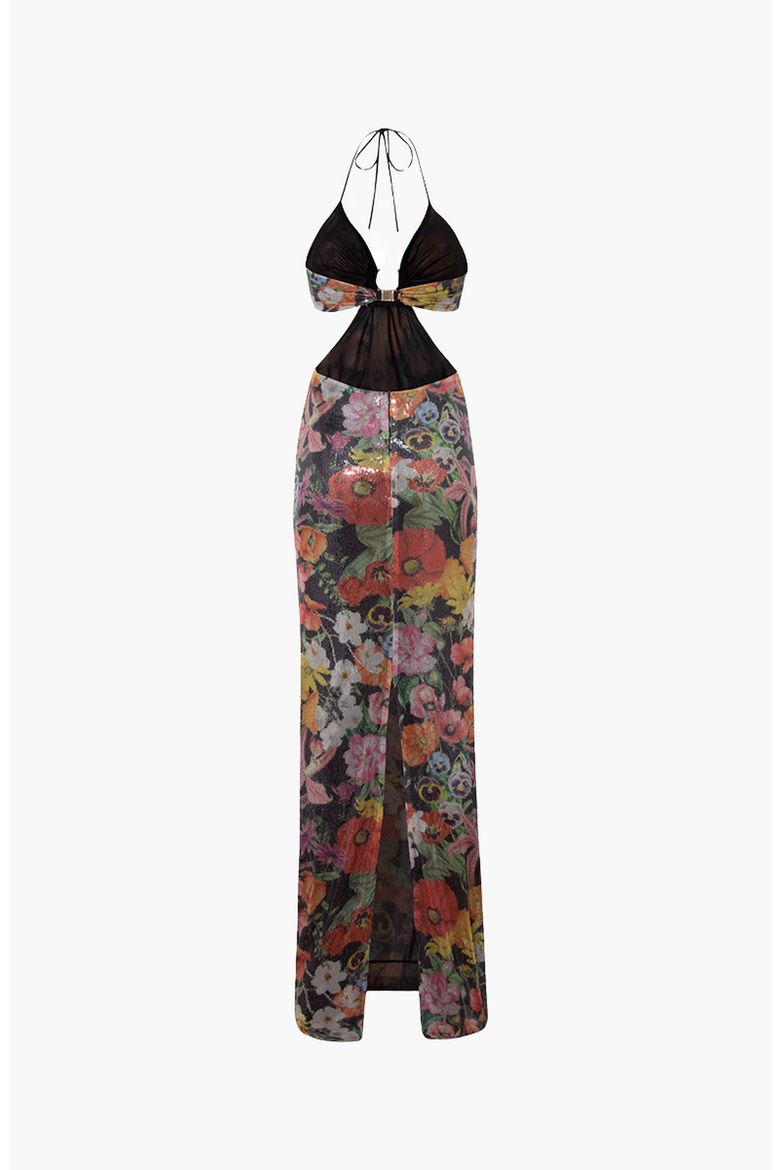 WILDFLOWER DRESS, Alternate, color, Printed Black