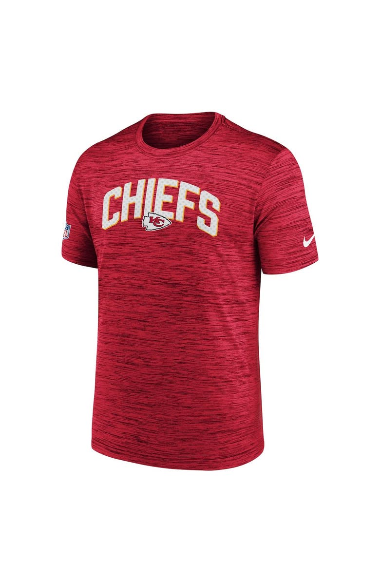 Nike Men's Nike Red Kansas City Chiefs Sideline Velocity Athletic Stack Performance T-Shirt, Alternate, color,