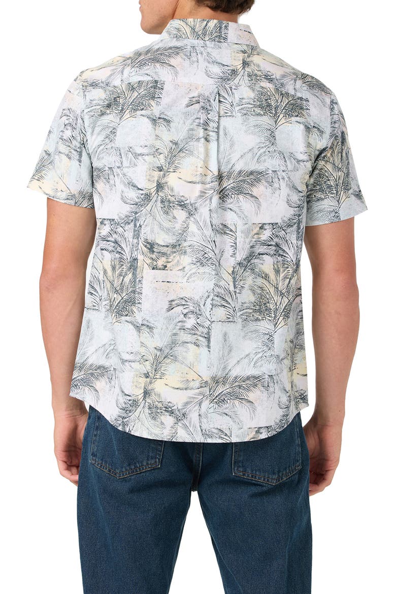 Terrace Standard Fit Short Sleeve Button-Up Shirt, Alternate, color, WHITE