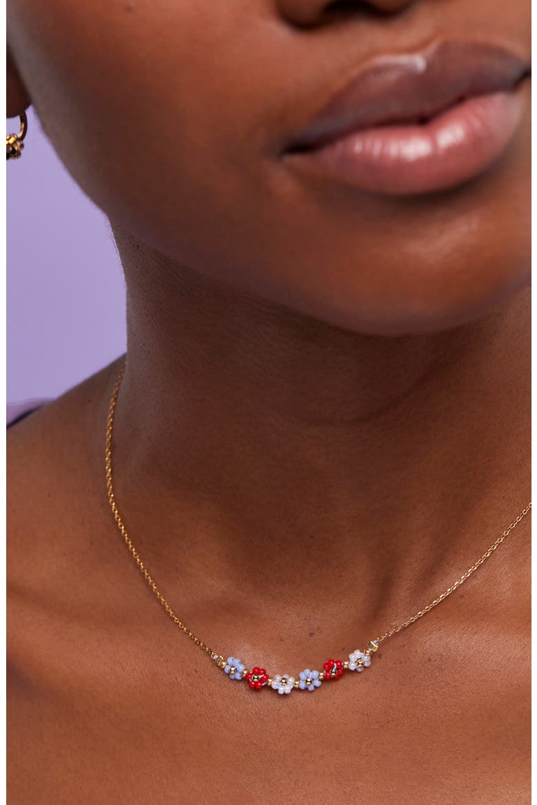 Daisy Chain Necklace, Alternate, color, GOLD